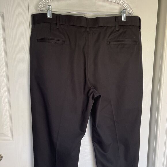 Haggar H26 Men's Straight Fit Trousers Black 40x29 Pants - Picture 8 of 16